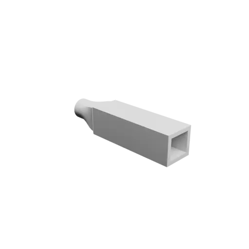 fichier STL Adaptateur de tube rond ⌀22 mm vers rectangulaire 24×22 mm, épaisseur 4 mm