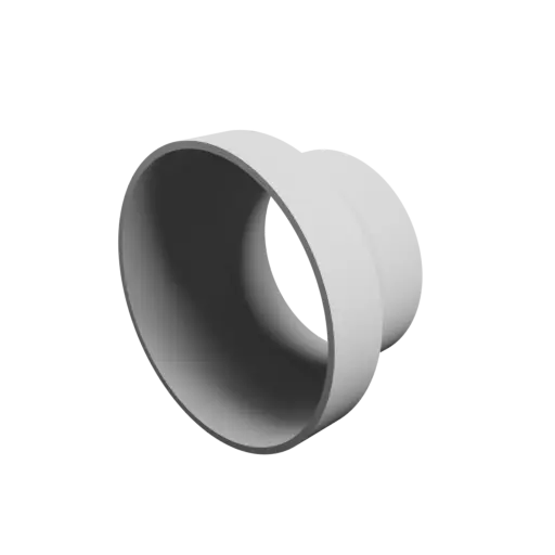Tube adapter STL 3D file ⌀ 123–93 mm (Length: 70 mm)