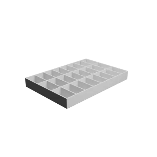 fichier STL Boîte multi-compartiments : 24 compartiments de 48×25×22 mm