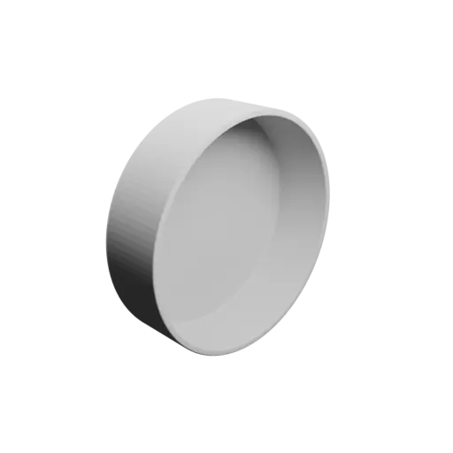 Bowl STL file, inner: base Ø140 mm, top Ø140 mm, height 40 mm - wall thickness 4 mm