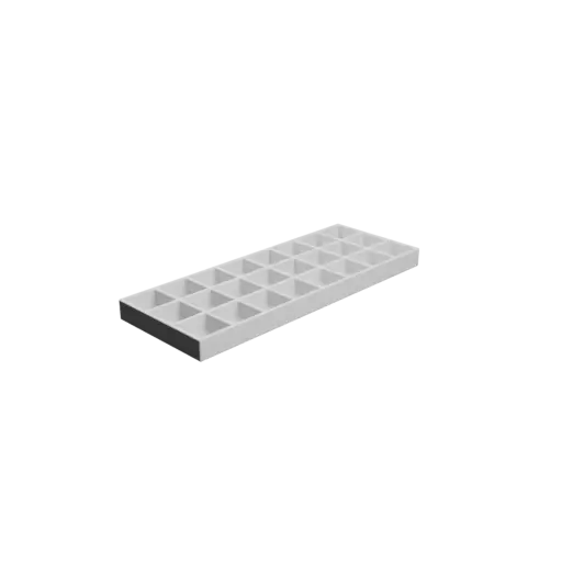 Multi-compartment box STL file: 24 compartments of 20×20×10 mm