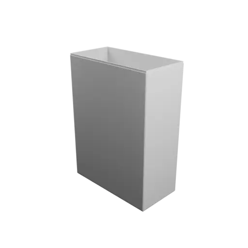 modèle 3D STL boîte à base rectangulaire avec couvercle - 220×110×300 mm, paroi 2 mm