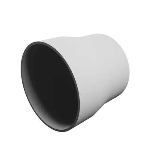 Tubing adapter STL file ⌀ 77–69 mm (Length: 70 mm)