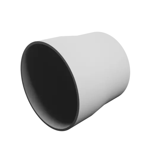 Tubing adapter STL file ⌀ 77–72 mm (Length: 70 mm)