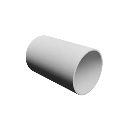 Pot STL 3D file, inner: base Ø51 mm, top Ø51 mm, height 85 mm - wall thickness 2 mm