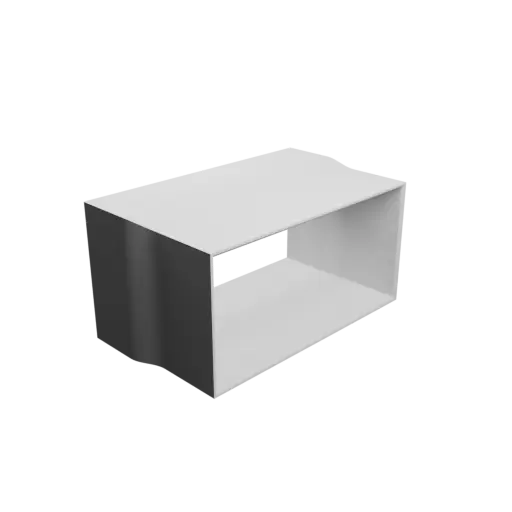 fichier STL Adaptateur de conduit rectangulaire 122.3x60.3mm vers 116x56mm - transition: 20mm