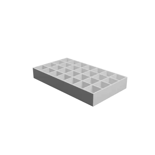 fichier 3D STL Boîte multi-compartiments : 28 compartiments de 25×25×25 mm