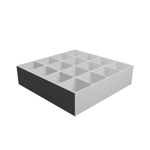 fichier STL Boîte multi-compartiments : 16 compartiments de 55×55×55 mm