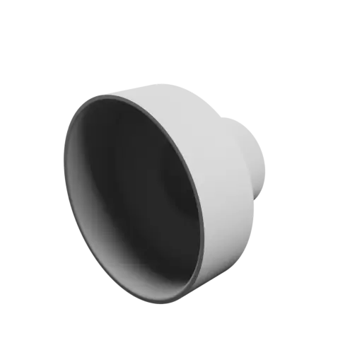 Tube adapter STL file ⌀ 98–50 mm (Length: 72 mm)