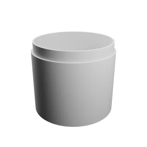 Round box with lid STL file ⌀ 44 mm - Height: 40 mm, Shell: 2 mm
