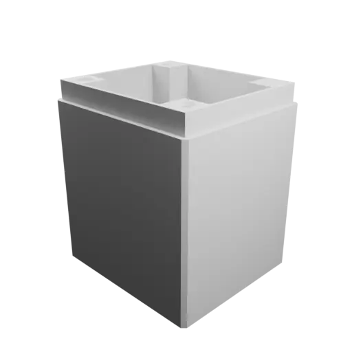 Enclosure with screw-mounted lid STL file: 45×40×55 mm (with ventilation on the lid)