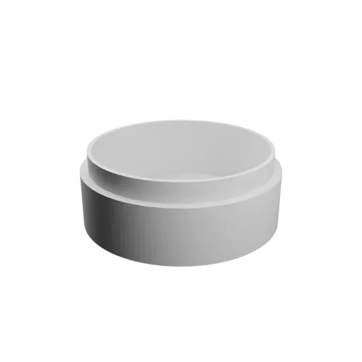 fichier 3D STL Boîte ronde avec couvercle ⌀ 50 mm - Hauteur: 22 mm, Coque: 3 mm