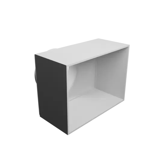Modèle 3D Fichier 3D STL Adaptateur de tube rond ⌀101&nbsp;mm vers rectangulaire 170×124.5&nbsp;mm, épaisseur 3&nbsp;mm + décalage