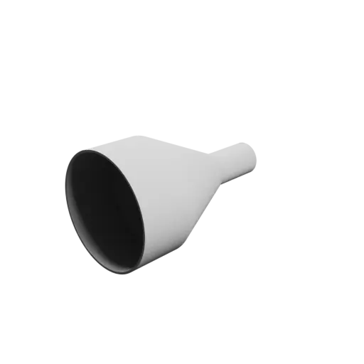 Tubing adapter STL 3D file ⌀ 104–32 mm (Length: 180 mm)