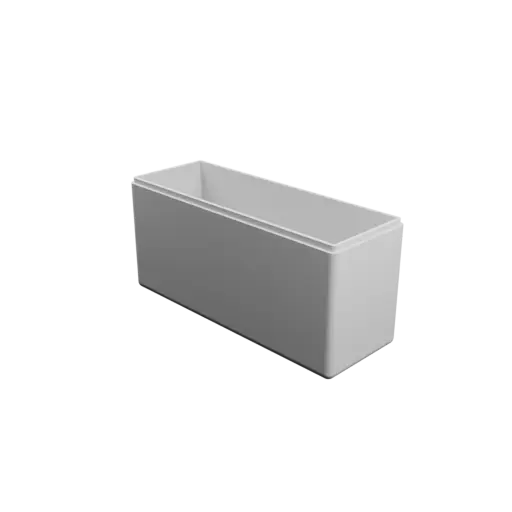 modèle 3D STL boîte rectangulaire avec couvercle - 200×72×97 mm, paroi 4 mm