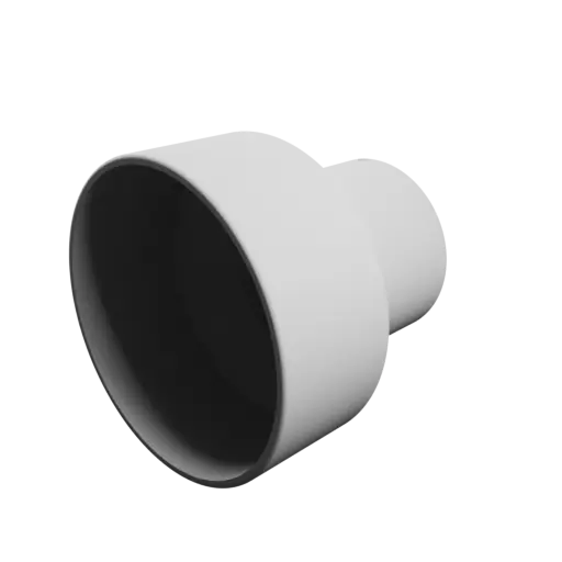 Tube adapter STL file ⌀ 72–46 mm (Length: 70 mm)