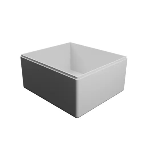 modèle 3D STL boîte à base rectangulaire avec couvercle - 170×150×85 mm, paroi 4 mm