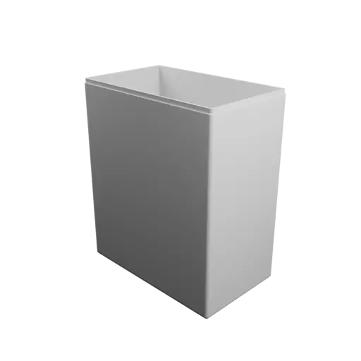 modèle 3D STL boîte à base rectangulaire avec couvercle - 150×90×180 mm, paroi 2 mm