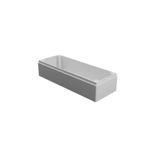 Enclosure with screw-mounted lid STL file: 160×60×45 mm (with ventilation on the lid and under the enclosure)