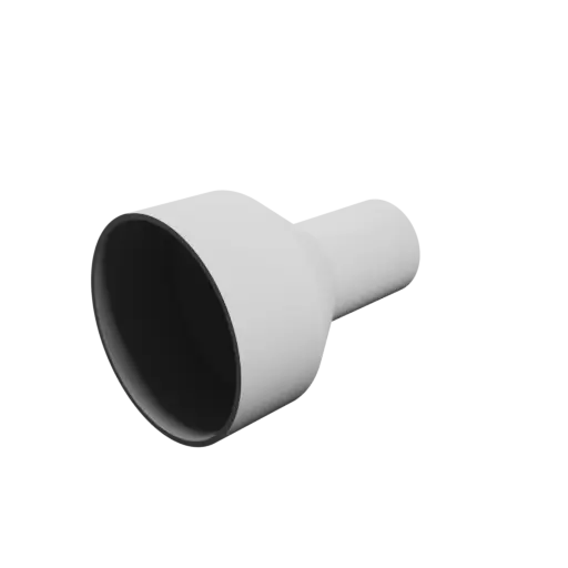 Tube adapter STL 3D file ⌀ 111–56 mm (Length: 160 mm)