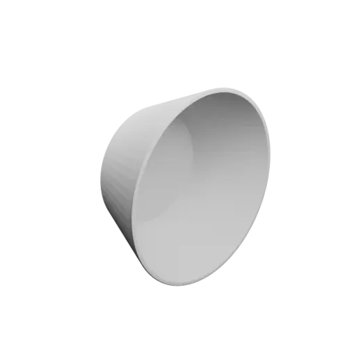 Pot STL file, inner: base Ø60 mm, top Ø90 mm, height 40 mm - wall thickness 2 mm