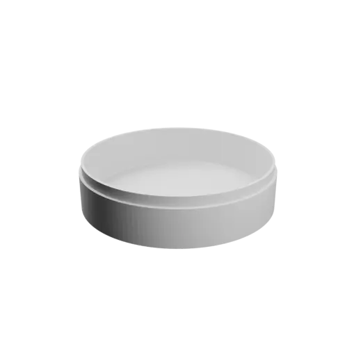 fichier 3D STL Boîte ronde avec couvercle ⌀ 96 mm - Hauteur: 26 mm, Coque: 2.5 mm