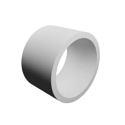hollow tube STL file OD 24 mm, ID 20.3 mm, length 15 mm