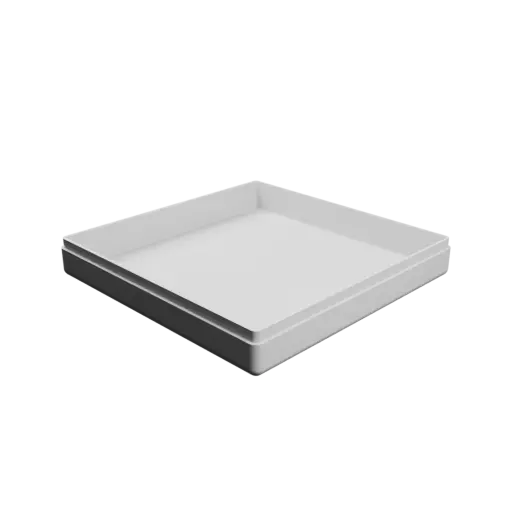 fichier STL boîte carrée avec couvercle - 110×110×20 mm, paroi 2 mm