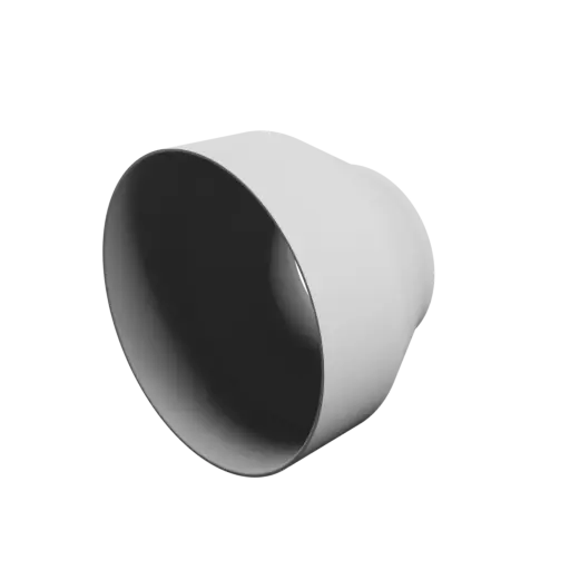 Tubing adapter STL 3D file ⌀ 152–100 mm (Length: 109 mm)