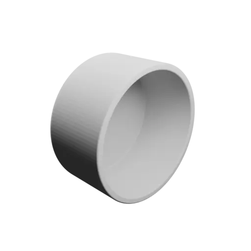 Pot STL file, inner: base Ø75 mm, top Ø75 mm, height 40 mm - wall thickness 4 mm