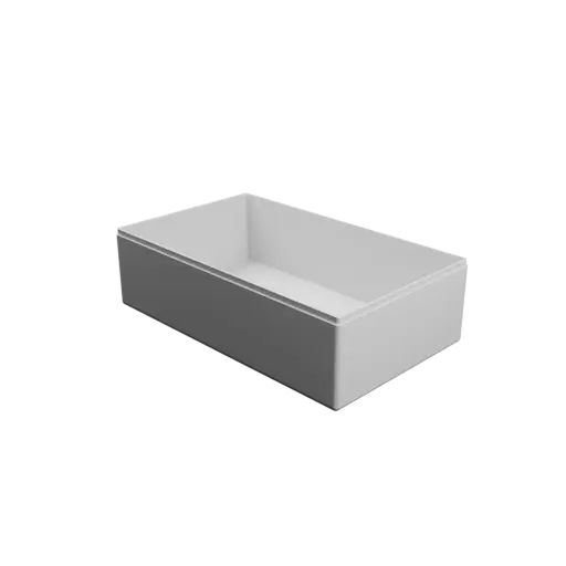 fichier 3D STL boîte rectangulaire avec couvercle - 200×120×60 mm, paroi 2 mm