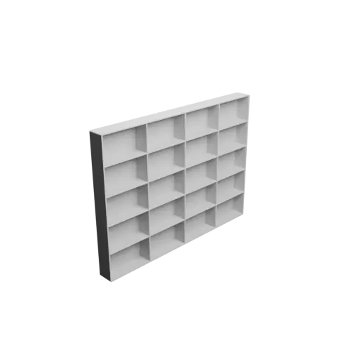 fichier 3D STL Casier de rangement 20 tiroirs 70×40×20 mm, épaisseur: 2 mm