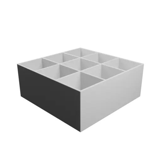 fichier 3D STL Boîte multi-compartiments : 9 compartiments de 40×40×50 mm
