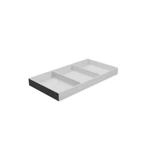 Multi-compartment box STL file: 3 compartments of 95×60×15 mm