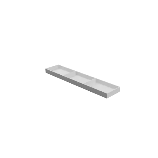 Multi-compartment box STL 3D file: 3 compartments of 95×60×15 mm