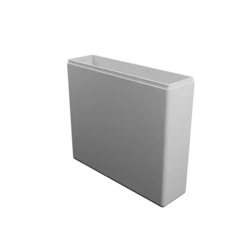 fichier 3D STL boîte rectangulaire avec couvercle - 150×41×134 mm, paroi 3 mm
