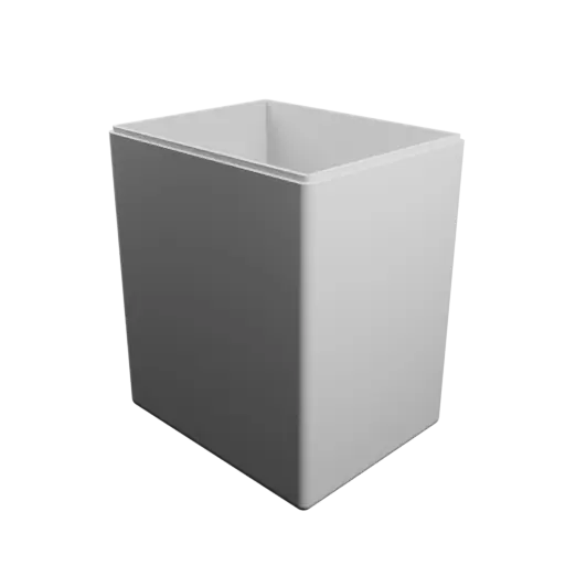 fichier STL boîte rectangulaire avec couvercle - 200×160×240 mm, paroi 6 mm