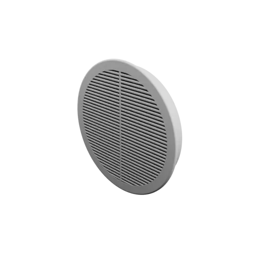 Round air vent STL file ∅ 160 mm, slat angle: 10° with central reinforcement