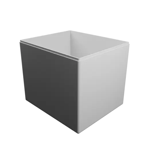 fichier 3D STL boîte rectangulaire avec couvercle - 177×152×152 mm, paroi 3 mm
