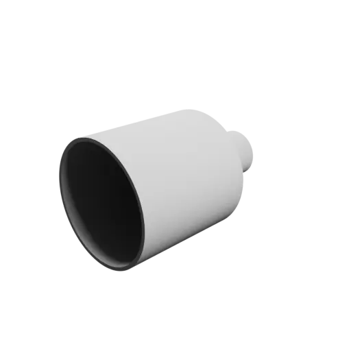 Tube adapter STL file ⌀ 77–31 mm (Length: 120 mm)
