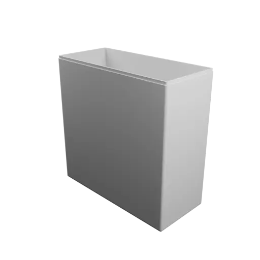 fichier STL boîte à base rectangulaire avec couvercle - 200×90×200 mm, paroi 2 mm
