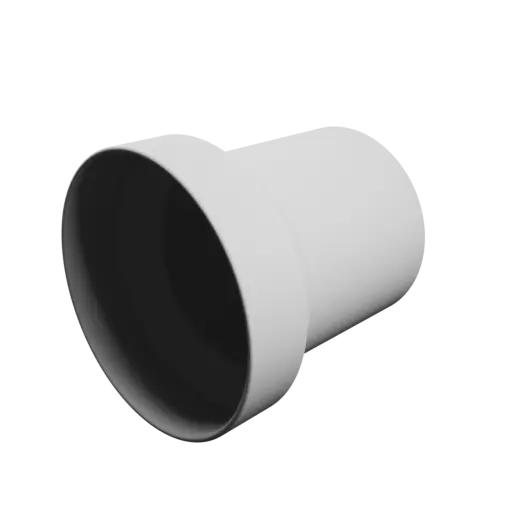Tubing adapter STL file ⌀ 150–120 mm (Length: 155 mm)