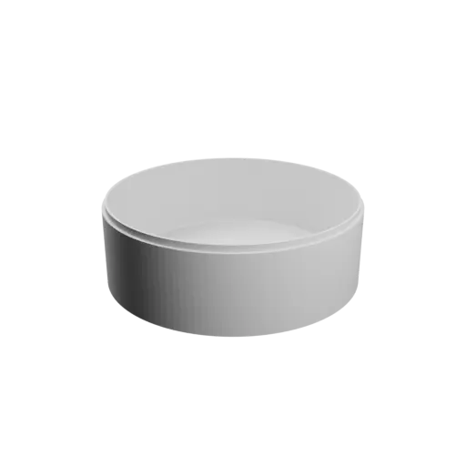 fichier STL Boîte ronde avec couvercle ⌀ 200 mm - Hauteur: 70 mm, Coque: 4 mm