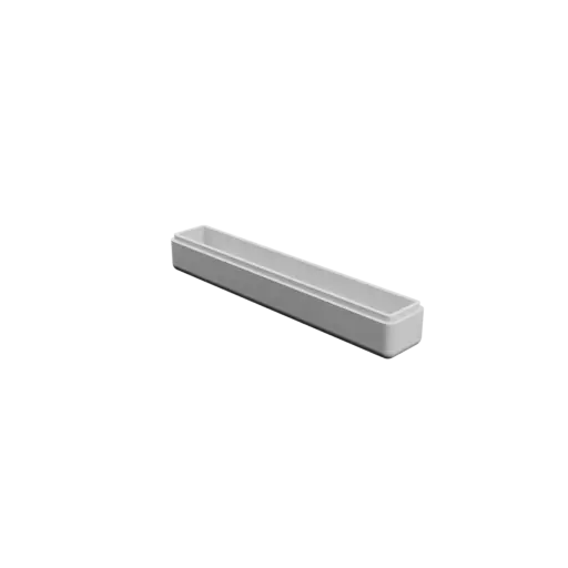 fichier STL boîte à base rectangulaire avec couvercle - 211×36×36 mm, paroi 5 mm