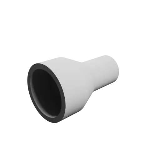 Tubing adapter STL 3D file ⌀ 22–13 mm (Length: 35 mm)