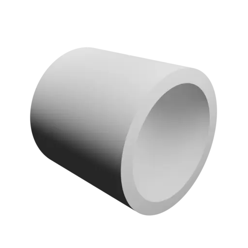 modèle 3D STL tube creux Ø ext. 21 mm, Ø int. 17 mm, longueur 20 mm