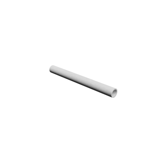 hollow tube STL 3D file OD 20 mm, ID 16 mm, length 200 mm