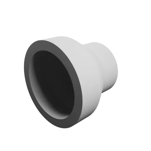 Tubing adapter STL 3D file ⌀ 37–25 mm (Length: 30 mm)
