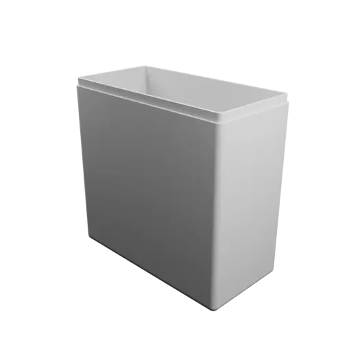 modèle 3D STL boîte rectangulaire avec couvercle - 100×50×100 mm, paroi 2 mm