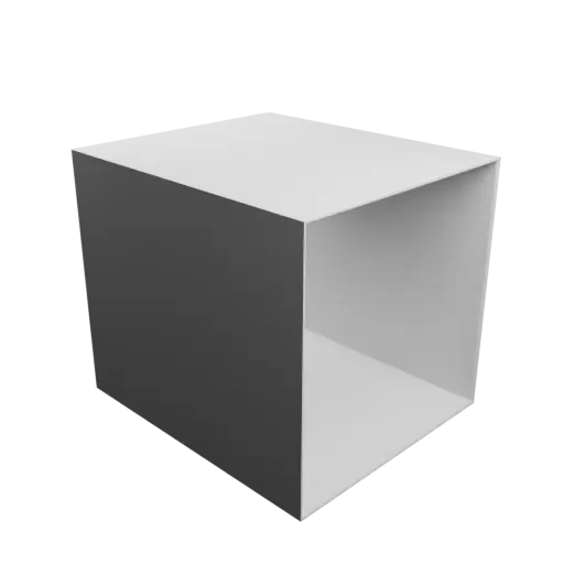 fichier 3D STL Adaptateur de tuyau rectangulaire 150x150mm vers 150x150mm - transition: 90mm